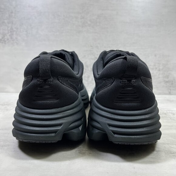 Hoka One One Bondi 8 Running Shoes - Women's Size 9 - Black - Picture 6 of 11
